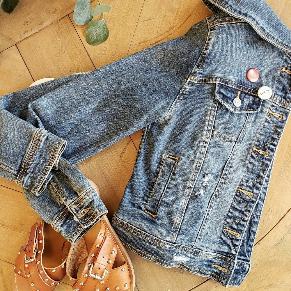 Distressed Jean Jacket